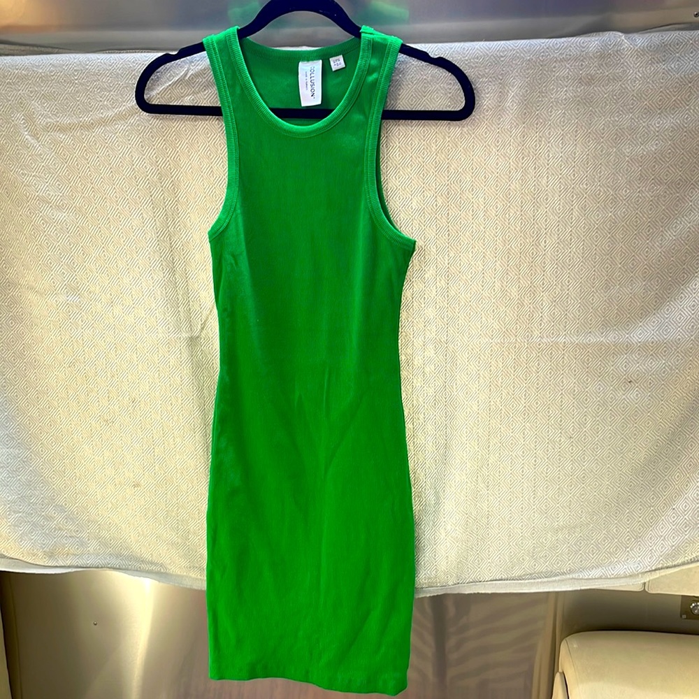 As New Collusion Tank Dress GREEN Size 8/ Medium sold out ASOS Festival 💚💚💚